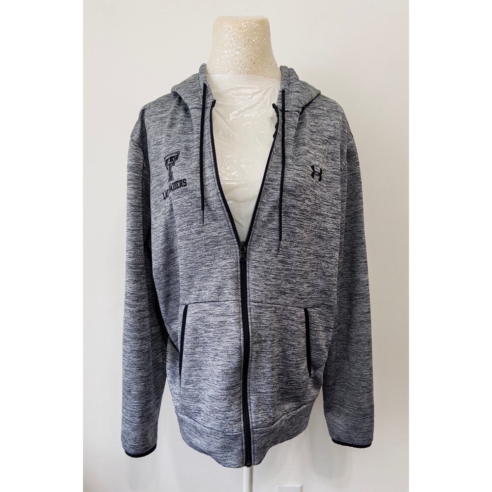 Under Armour women's full zip hoodie sz L athleisure fan gear layers workout